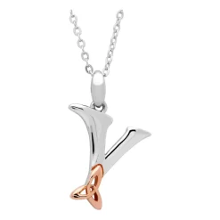 Sterling Silver Celtic Y Initial Pendant