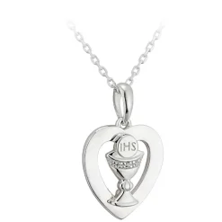 Sterling Silver Chalice Necklace (Chain Included)