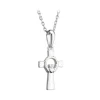 Sterling Silver Claddagh Cross Pendant