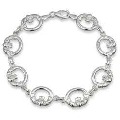 Sterling Silver Claddagh Bracelet