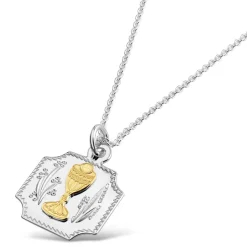 Sterling Silver Communion Medal (Chain Included)