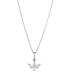 Sterling Silver Confirmation Dove Pendant (Chain Included)