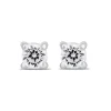 Sterling Silver Cubic Zirconia Children's Claw Stud Earrings
