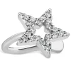 Sterling Silver Cubic Zirconia Single Cuff Earring