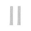 Sterling Silver Cubic Zirconia Tennis Drop Earrings