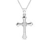 Sterling Silver Cubic Zirconia Cross Pendant