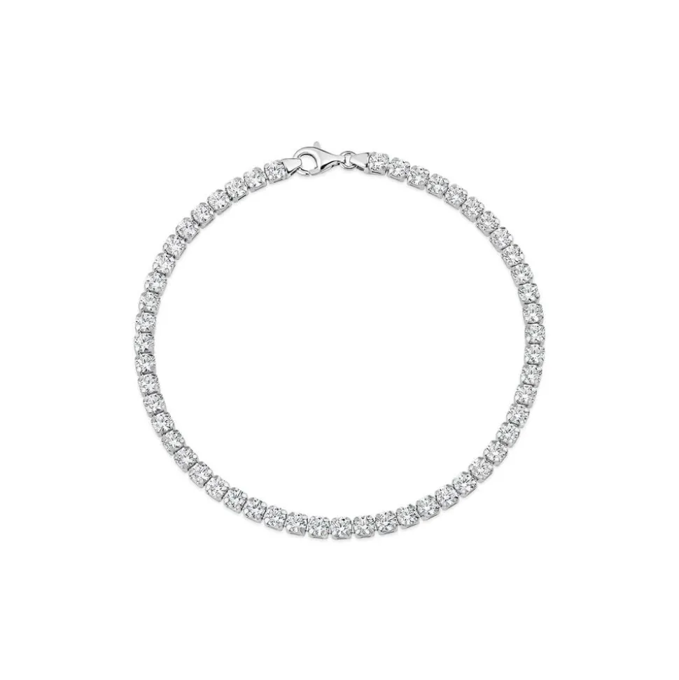 Sterling Silver Cubic Zirconia Tennis Bracelet