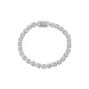 Sterling Silver Cubic Zirconia Claw Set Tennis Bracelet