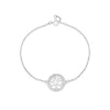 Sterling Silver Cubic Zirconia Tree of Life Chain Bracelet