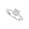 Sterling Silver Cubic Zirconia Solitaire Promise Ring