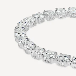 Sterling Silver Cubic Zirconia Claw Set Tennis Bracelet