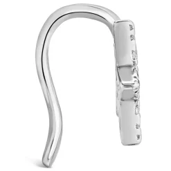Sterling Silver Cubic Zirconia Single Cuff Earring