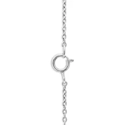 Sterling Silver Cubic Zirconia Swirl Shaped Pendant (Chain Included)