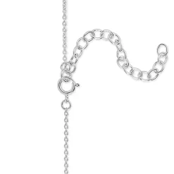 Sterling Silver Cubic Zirconia Polished Triple Circle Pendant (Chain Included)