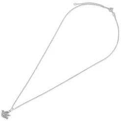 Sterling Silver Cubic Zirconia Dove Pendant