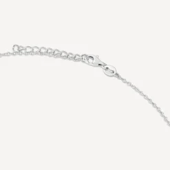 Sterling Silver Cubic Zirconia Inifinity Necklet