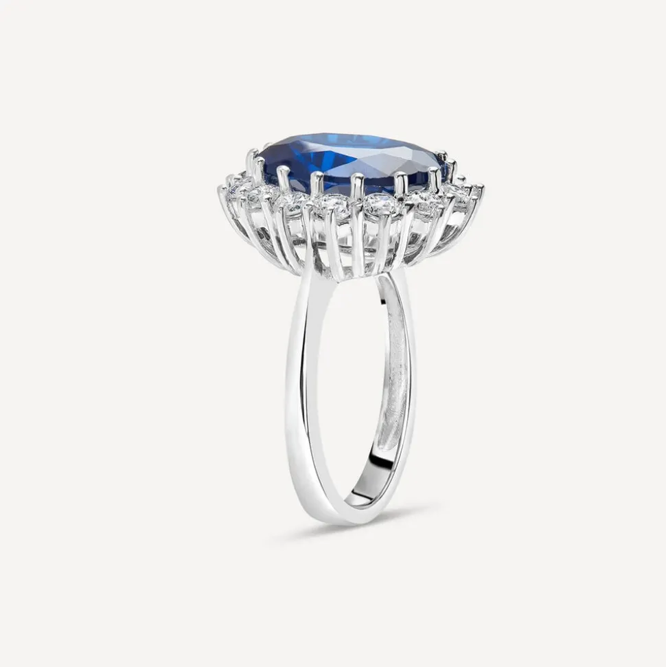 Sterling Silver Cubic Zirconia Ring