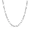 Sterling Silver Curb 20' Diamond Cut Men's Chain