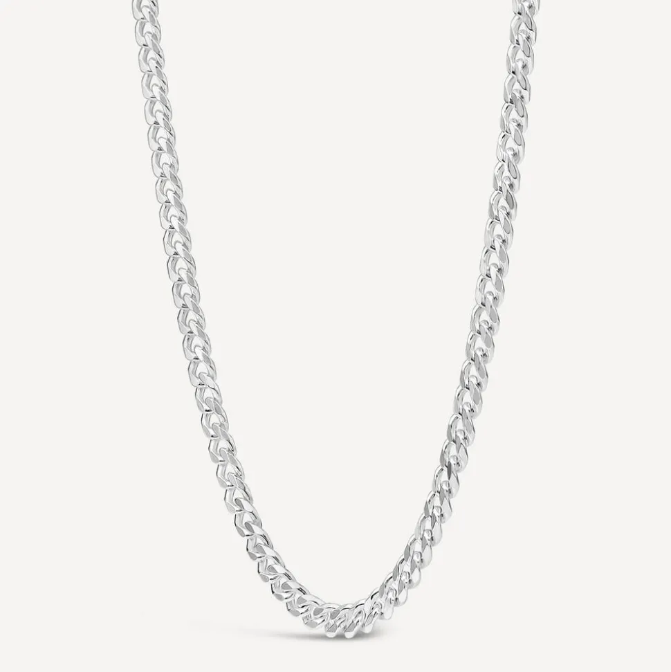Sterling Silver Curb 20' Diamond Cut Men's Chain