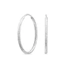 Sterling Silver Diamond Cut 20mm Hoop Earrings