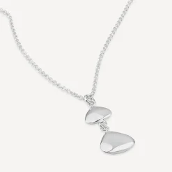Sterling Silver Double Teardrop Pendant