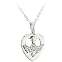 Sterling Silver Dove Confirmation Pendant (Chain Included)