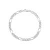 Sterling Silver Figaro Men's Bracelet