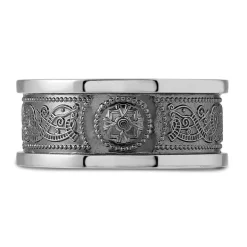 Sterling Silver Gents Arda 10.8mm Flat Band