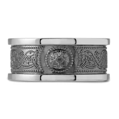 Sterling Silver Gents Arda 10.8mm Flat Band
