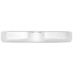 Sterling Silver Gents 3mm Plain Polished Band Ring