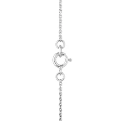 Sterling Silver Graduated Cubic Zirconia Hammock Necklet