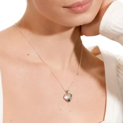 Sterling Silver Heart Locket (Chain Included)