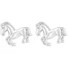 Sterling Silver Horse Stud Earrings