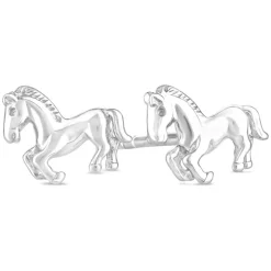 Sterling Silver Horse Stud Earrings