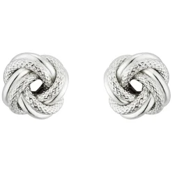 Sterling Silver Knot Earrings