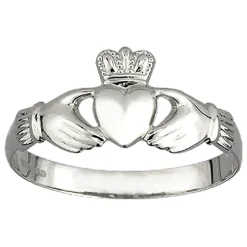 Sterling Silver Maids Claddagh Ring