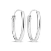 Sterling Silver Medium Hoop Earrings