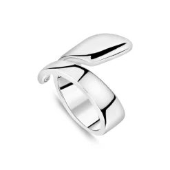 Sterling Silver Open Flat Wrap Ring