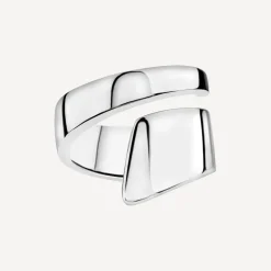 Sterling Silver Open Flat Wrap Ring