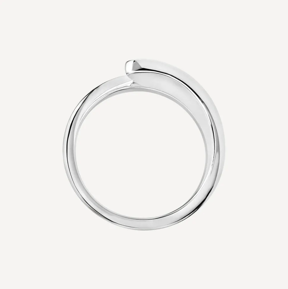 Sterling Silver Open Flat Wrap Ring