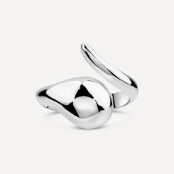 Sterling Silver Open Wrap Bubble Snake Style Ring