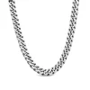 Sterling Silver Oxidised 20' Curb Mens Necklace