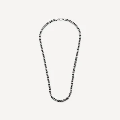 Sterling Silver Oxidised Box 20" Necklet