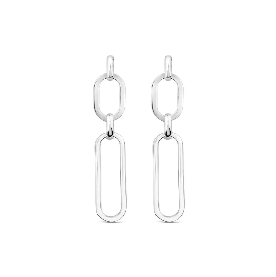 Sterling Silver Paperlink Drop Earrings