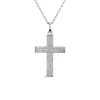 Sterling Silver Pave Cubic Zirconia Cross Pendant