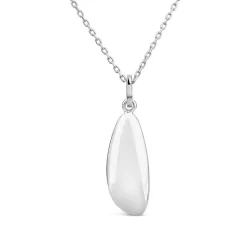 Sterling Silver Pebble Shaped Pendant