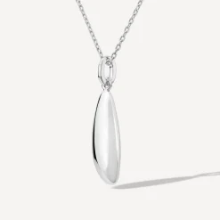 Sterling Silver Pebble Shaped Pendant