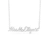 Sterling Silver Personalised Name Necklace (7-10 letters) (Special Order: 3-5 weeks)