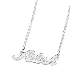 Sterling Silver Personalised Name Necklace (up to 6 letters) (Special Order: 3-5 weeks)