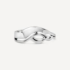 Sterling Silver Plain Fancy Swirl Ring